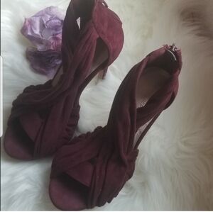 Sale Shoe Republic LA Maroon Color Heels